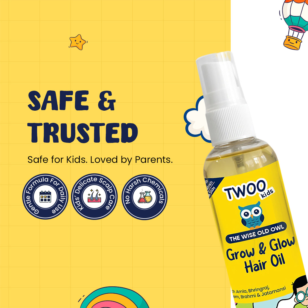 TWOO Kids Grow & Glow Hair Oil- 100ml