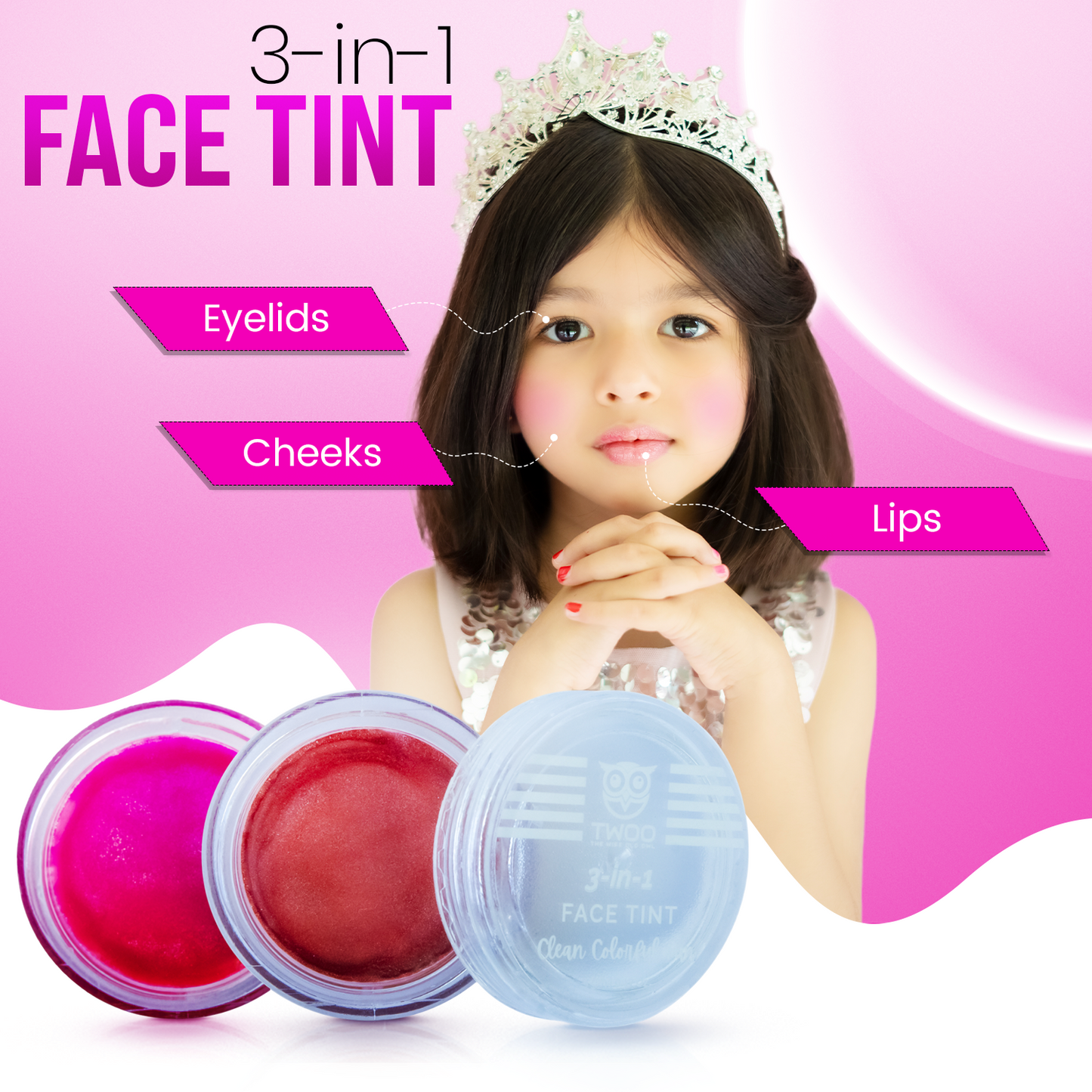3-in-1 Face Tint- Pixie Pink