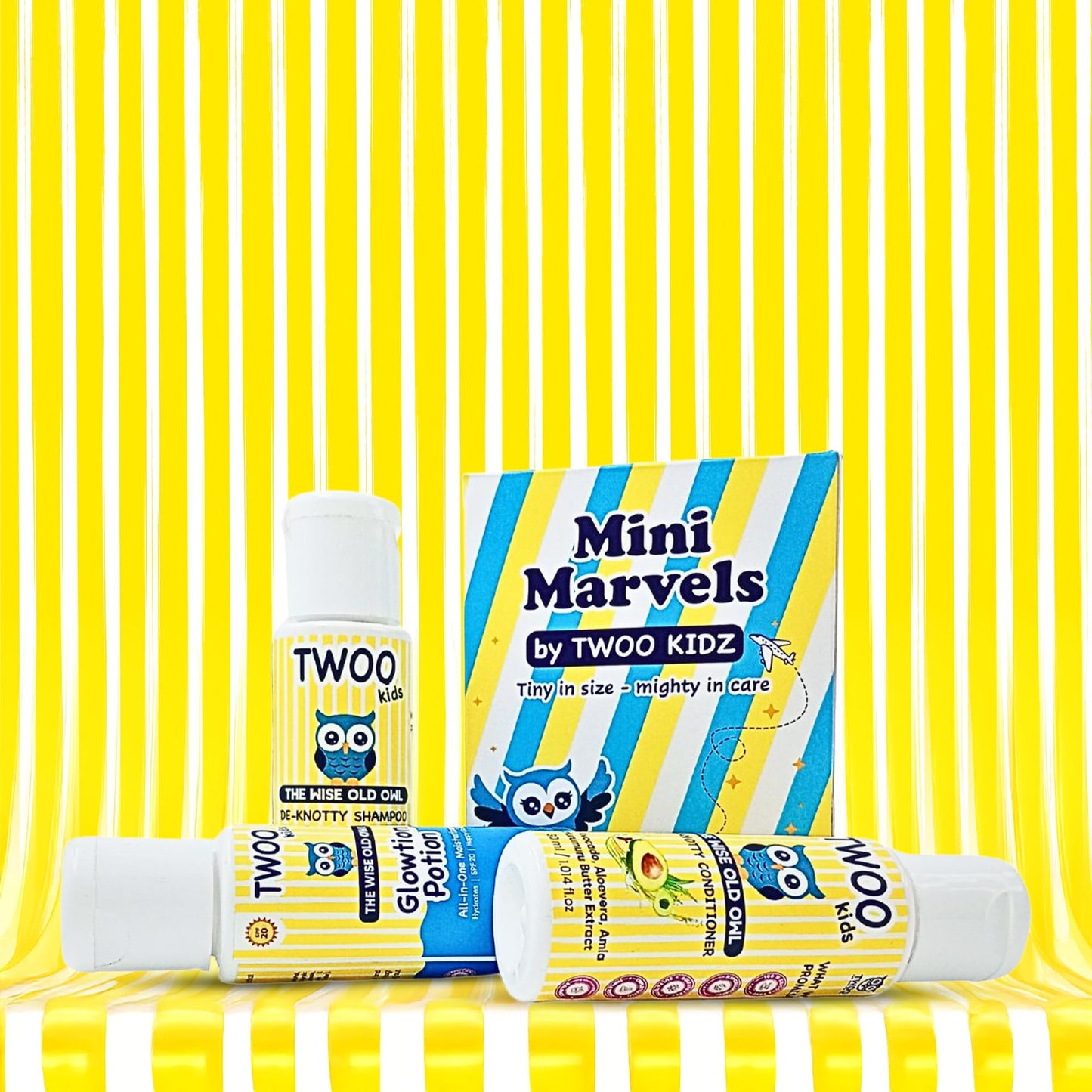 Mini Marvels Kit: De-Knotty shampoo, De-Knotty Conditioner & Glowtion Potion (30ml*3)