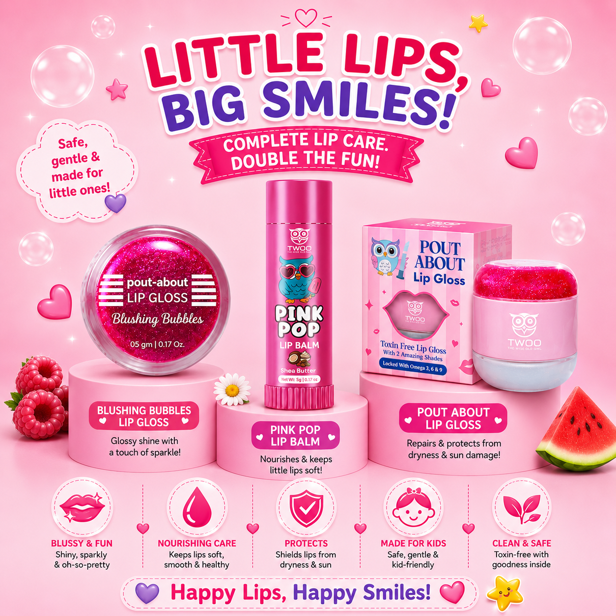 Blushing Bubbles Lip Gloss