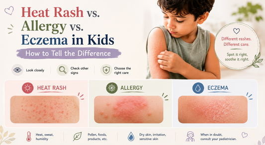 Heat Rash vs. Allergy vs. Eczema in Kids: How to Tell the Difference