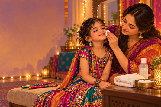Garba Night Prep for Kids: Sweat, Makeup & Safe Removal After 9 Nights