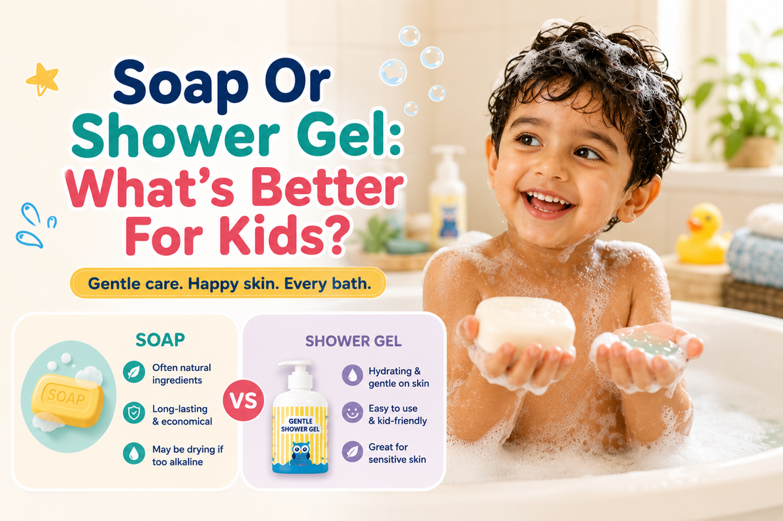Soap Or Shower Gel: What's Better For Kids?