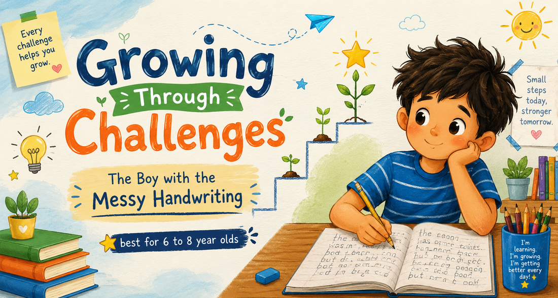 Growing Through Challenges The Boy with the Messy Handwriting (best for 6 to 8 years)