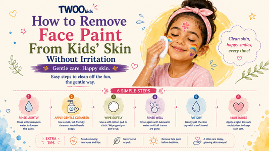 How to Remove Face Paint From Kids' Skin Without Irritation