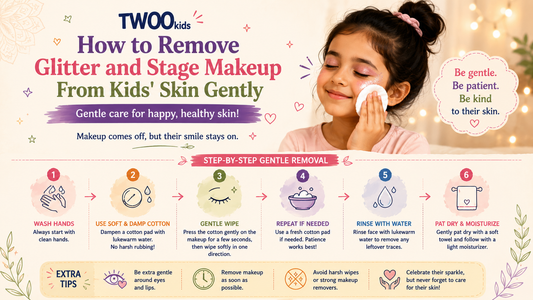 How to Remove Glitter and Stage Makeup From Kids' Skin Gently