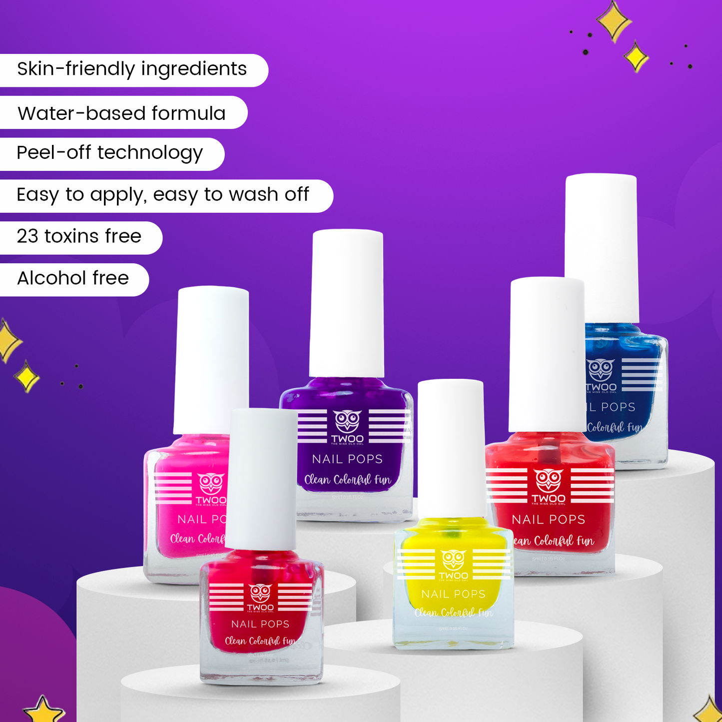 23 Toxin Free Kids Nail Pop- Purple Punch