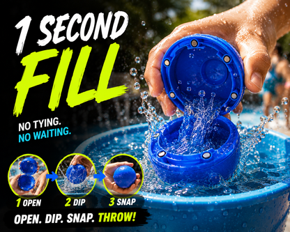 TWOO Kidz Aqua Bomb Reusable Water Balloons | Soft Splash Magnetic Water Balls for Kids | Age 3+