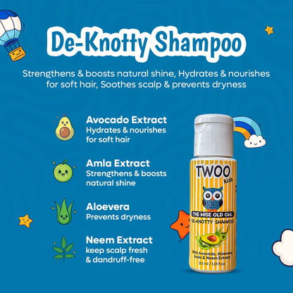 Mini Marvels Kit: De-Knotty shampoo, De-Knotty Conditioner & Glowtion Potion (30ml*3)