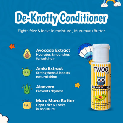 Mini Marvels Kit: De-Knotty shampoo, De-Knotty Conditioner & Glowtion Potion (30ml*3)