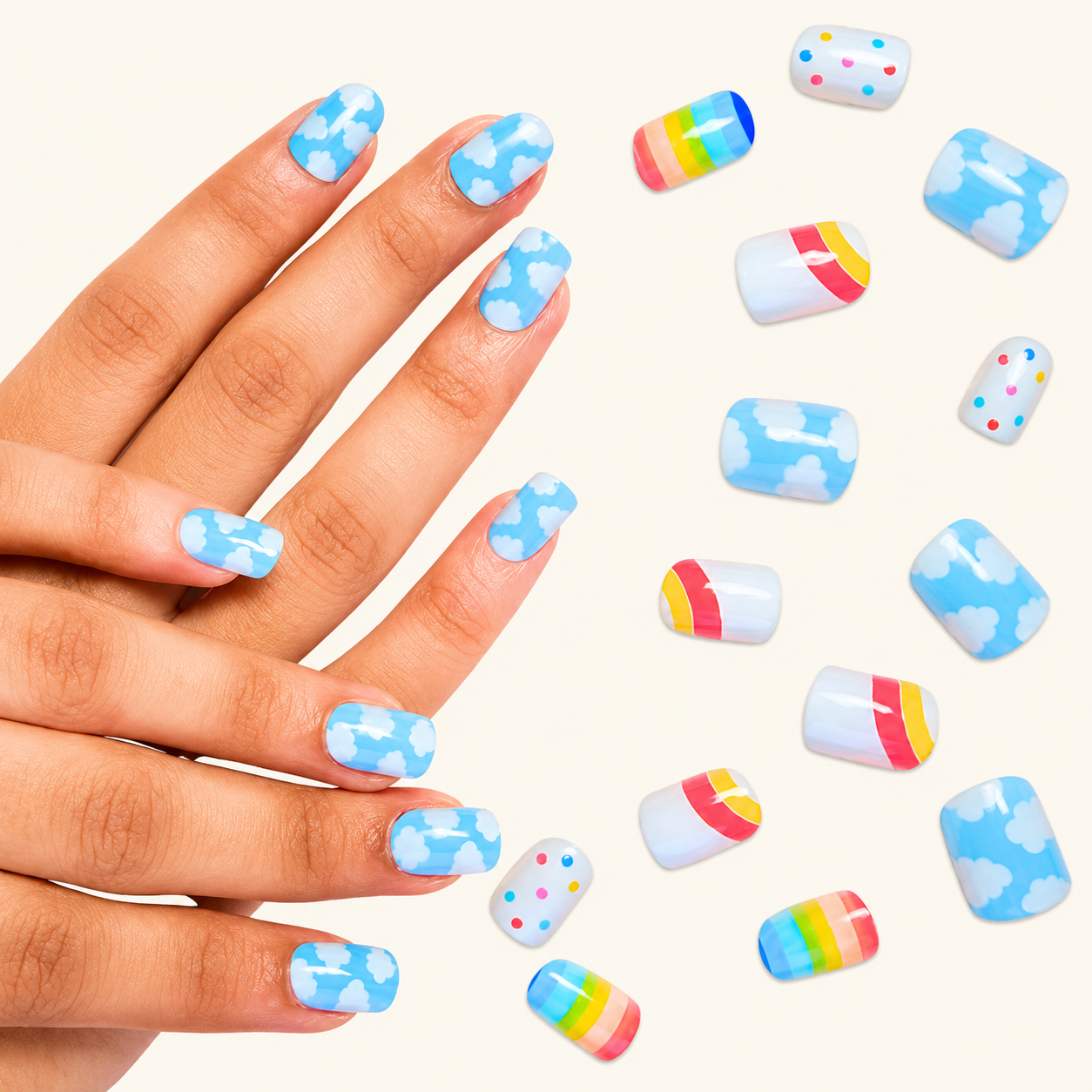 Kid-Sized Stick-On Nails