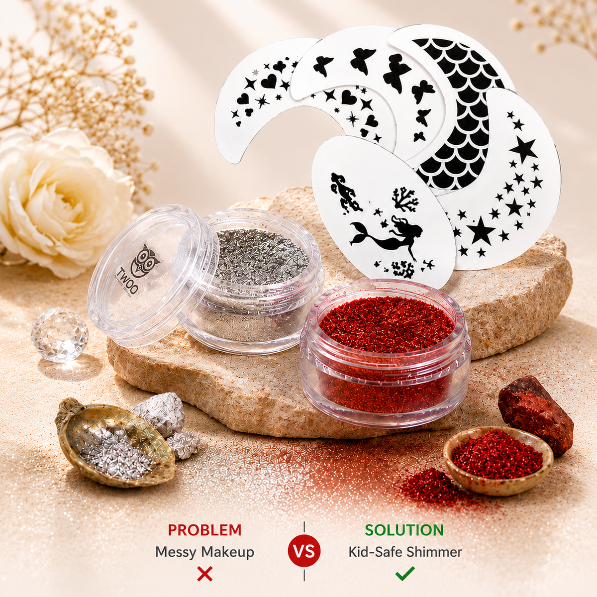 Face & Body Shimmer (Shimmer+ Stencil)
