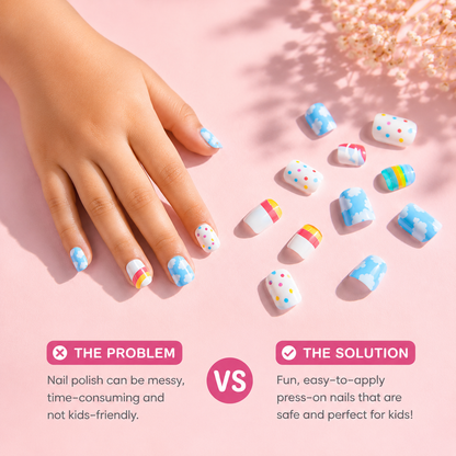 Kid-Sized Stick-On Nails