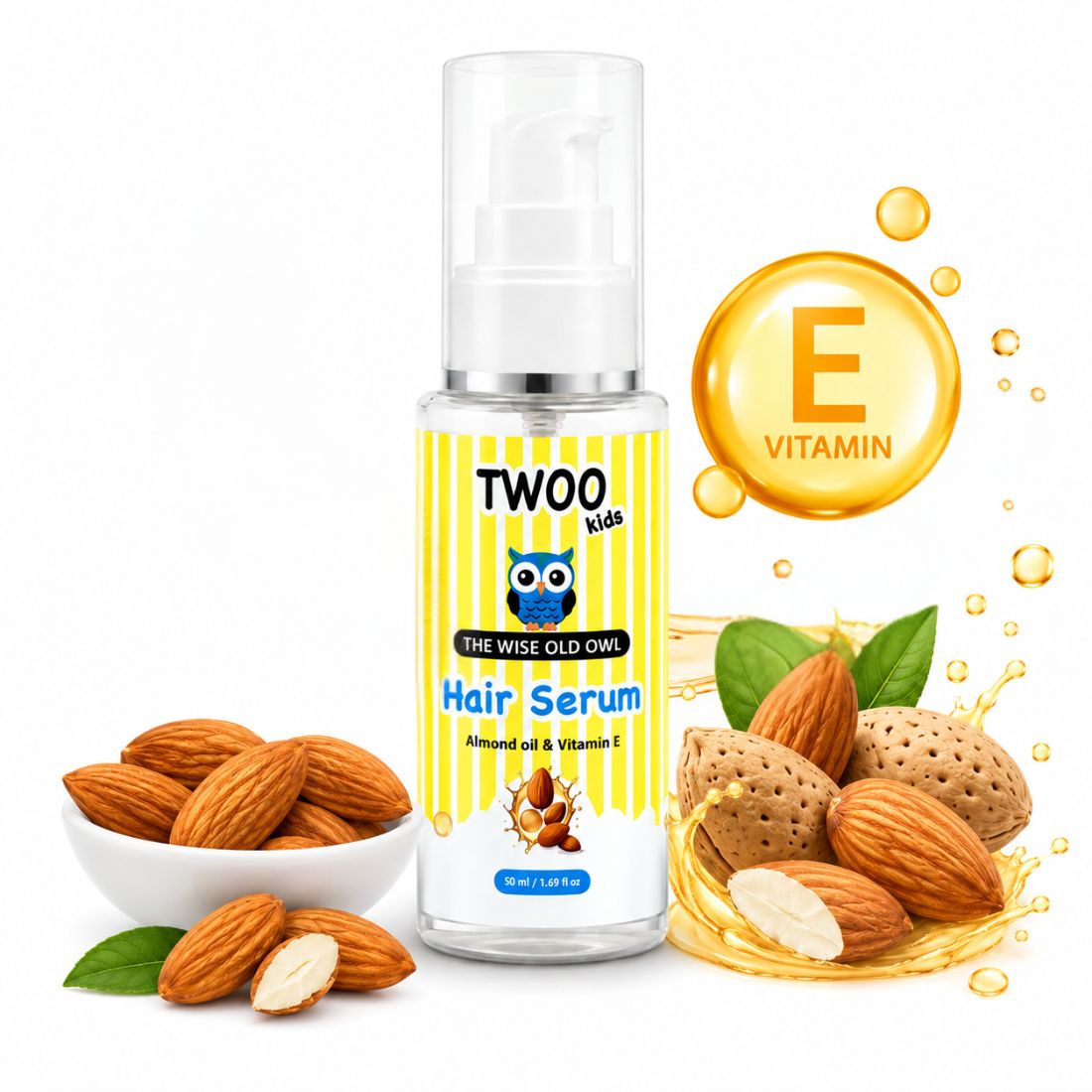 TWOO Kidz Hair Serum for Kids | Frizz Control, Shine & Easy Detangling | Age 3+
