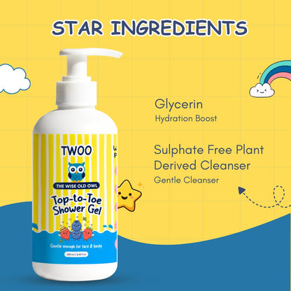 Top-to-Toe Shower Gel for Face & Body - 300 ml