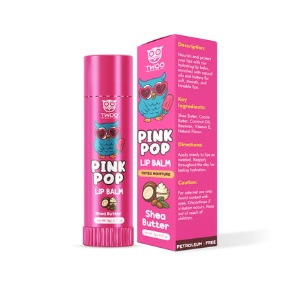 TWOO Kidz Pink Pop Lip Balm – Shea Butter | Tinted Moisture | 5g