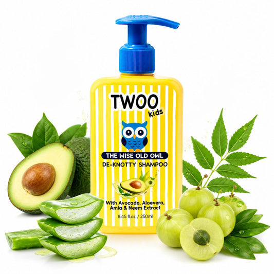 TWOO Kidz De-Knotty Shampoo for Kids | Gentle Cleansing & Tangle-Free Hair Care | Age 3+ | 250 ml