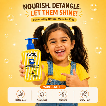 TWOO Kidz De-Knotty Conditioner for Kids | Soft Smooth & Tangle-Free Hair Care | Age 3+ | 250 ml