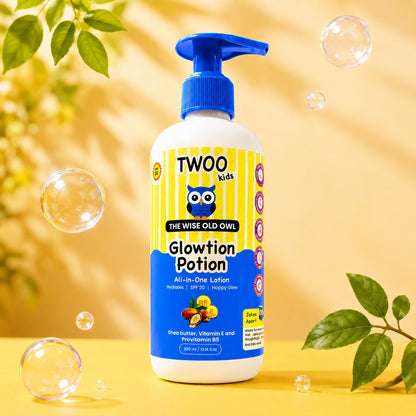 TWOO Kidz SPF Glowtion Potion for Kids | SPF 20 Gentle Hydrating Body Lotion | Age 3+ | 100 ml