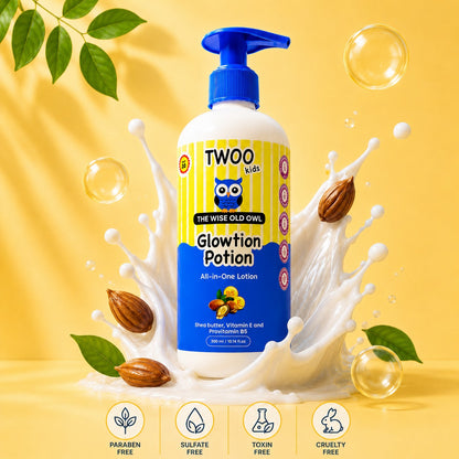 TWOO Kidz SPF Glowtion Potion for Kids | SPF 20 Gentle Hydrating Body Lotion | Age 3+ | 100 ml