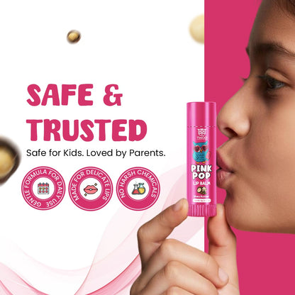 TWOO Kidz Pink Pop Lip Balm – Shea Butter | Tinted Moisture | 5g
