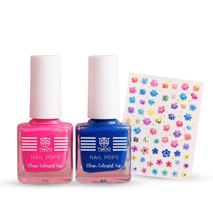 TWOO Kidz More Than Just Nail Paint Kit | Kids Nail Art & Play Makeup Set | Age 3+ | 1 Kit