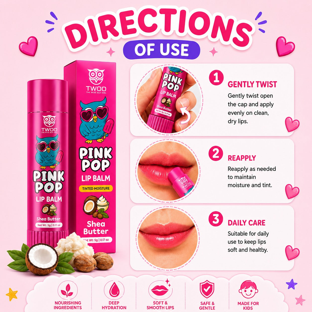 Pink Pop Lip Balm