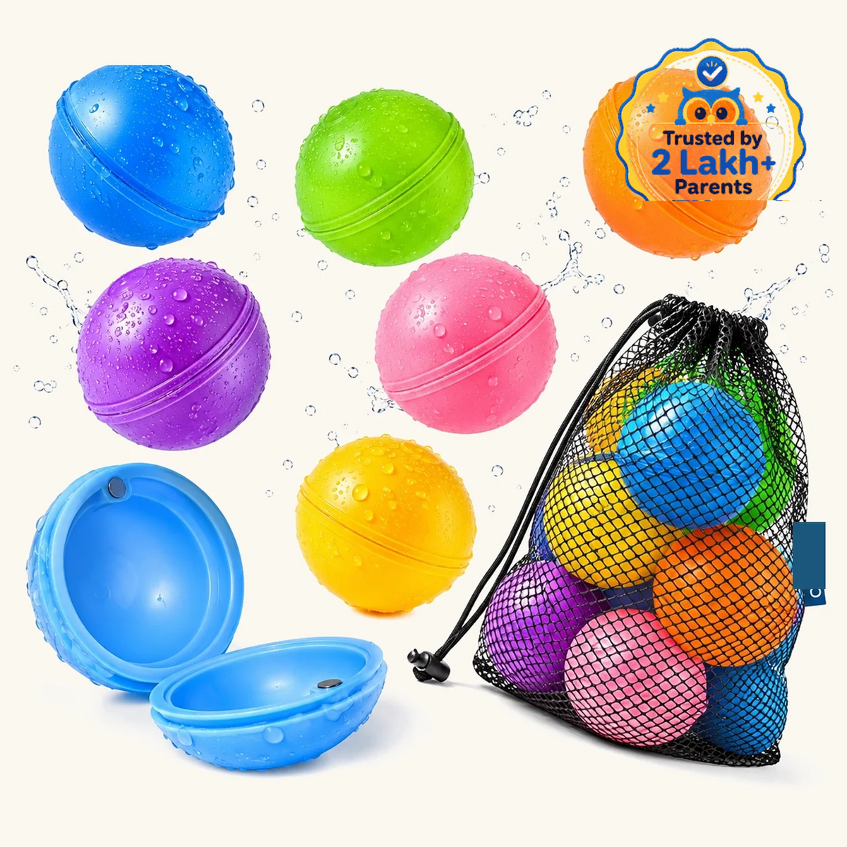 Aqua Bomb Reusable Water Balloons - Trusted by 2 Lakh+ Parents